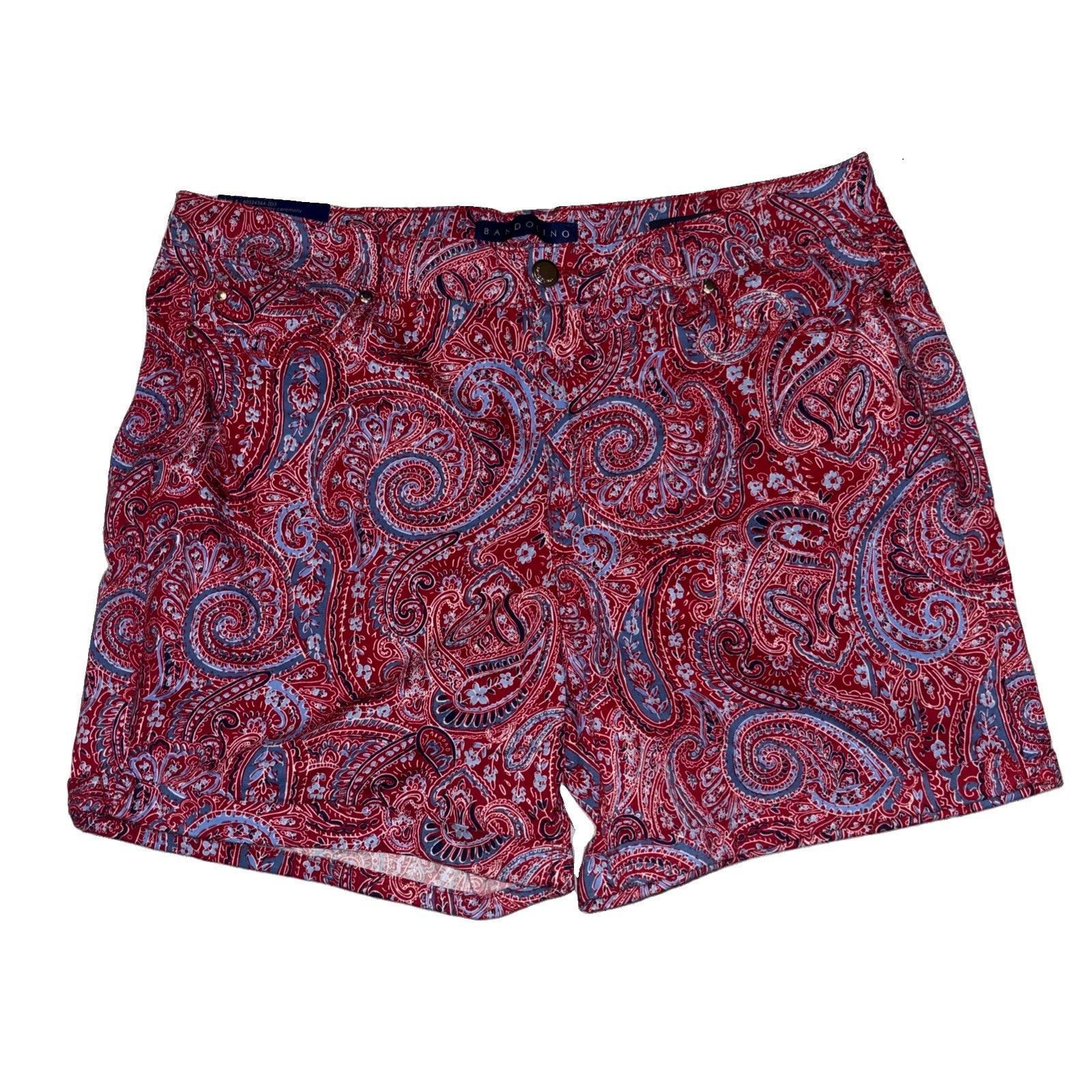 Bandolino Paisley Shorts Sz 14 Lot of 2 4