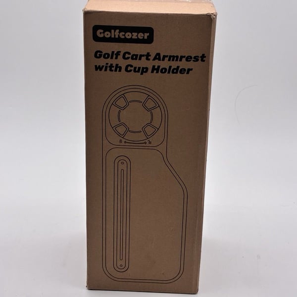 Golfcozer Golf Cart Armrest w/ Removable Cup Holder Universal NEW IN BOX