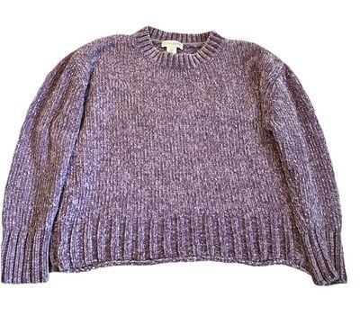 Cynthia Rowley Women's Sweater Lavender Crew Long Sleeve 2