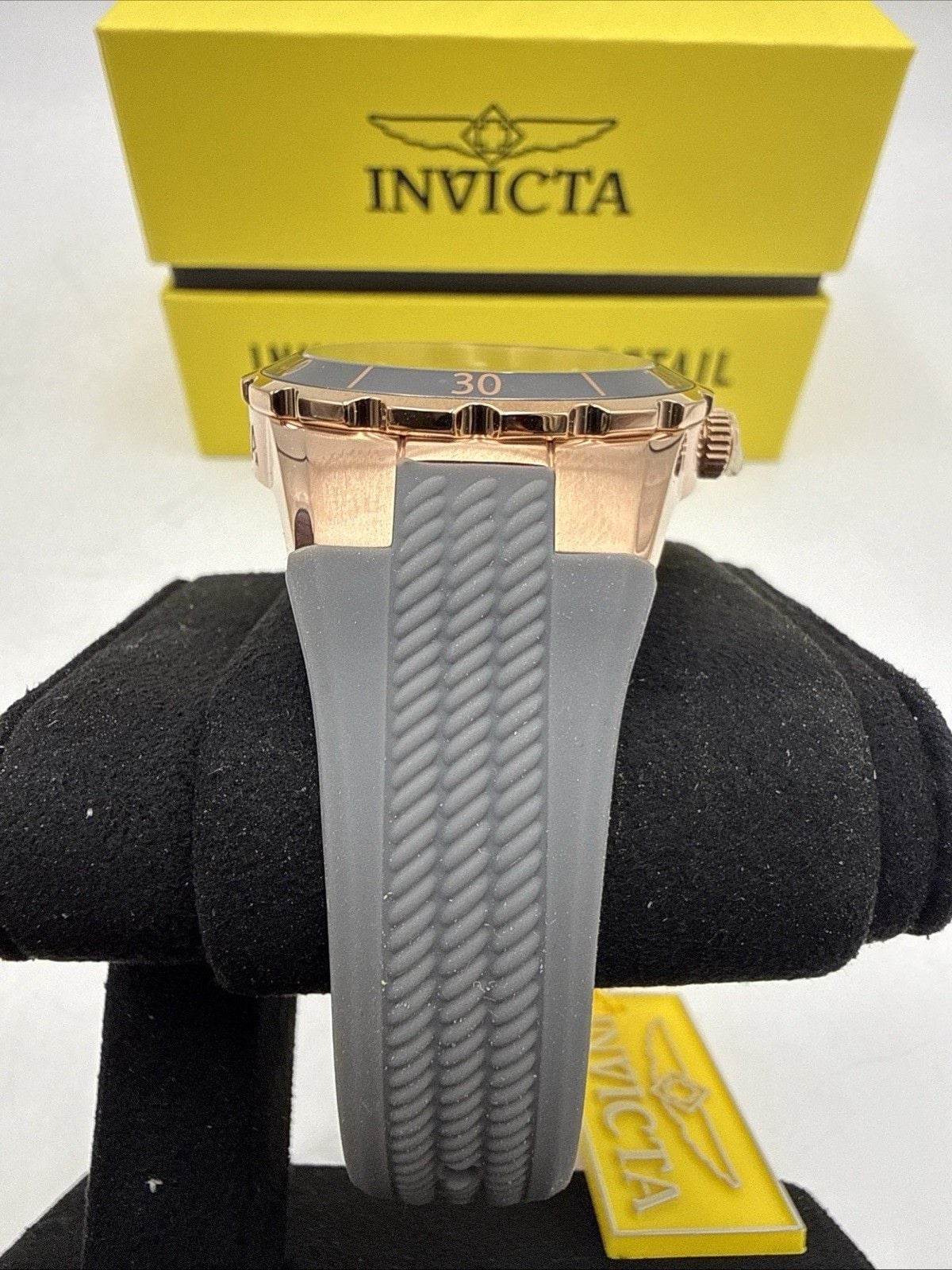 Invicta Angel Women’s Quartz Watch 40310 Charcoal Dial Rose Gold 38mm New In Box 8