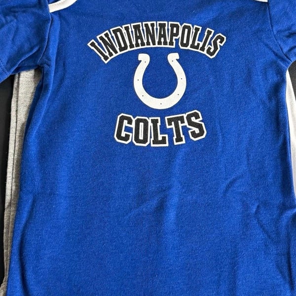 NFL Team Apparel Indianapolis Colts 3pc Bodysuit Set 24 Months Blue Gray White