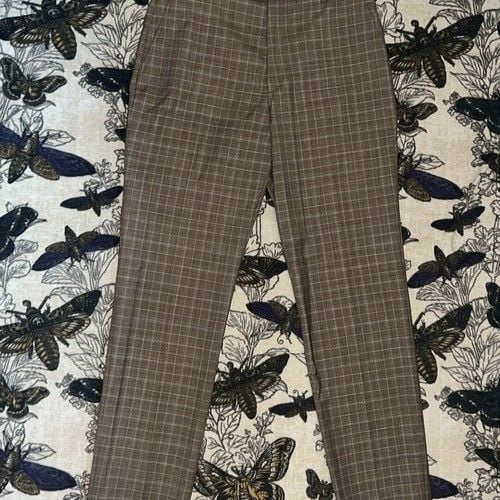 Stafford Men's Plaid Classic Fit Suit Pants 34x32 2