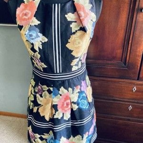 Payal Pratap Multicolor Women Sleeveless Dress Sz 2 A143 