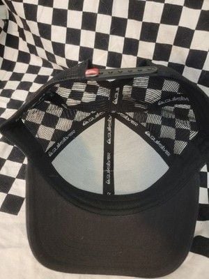 Quiksilver Black Mesh Snapback Hat | Surf Trucker Cap π 6