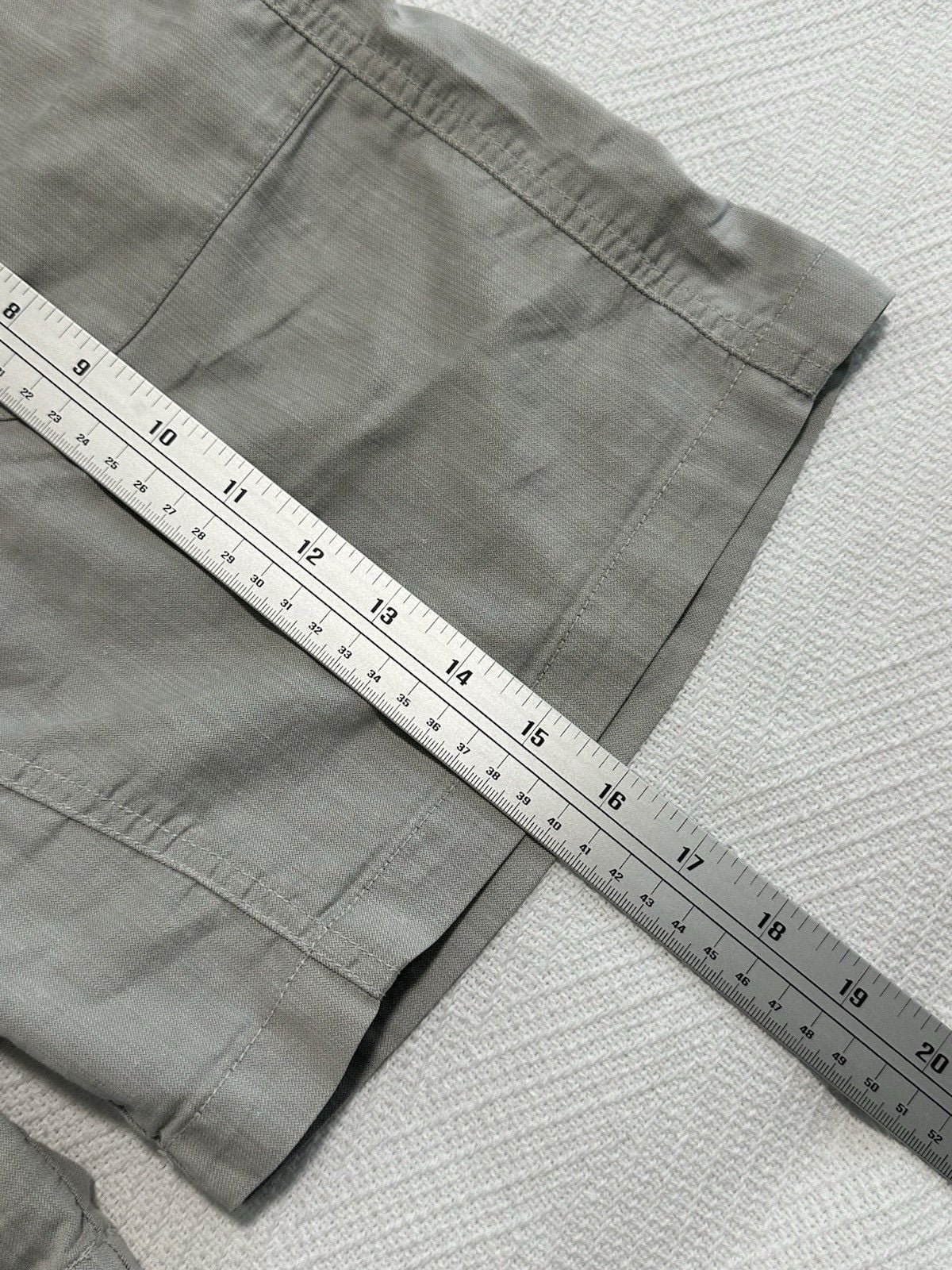 Kuhl Cabo Shorts Gray Cotton Linen Blend Hiking Hidden Drawsting Waist Size 12 6