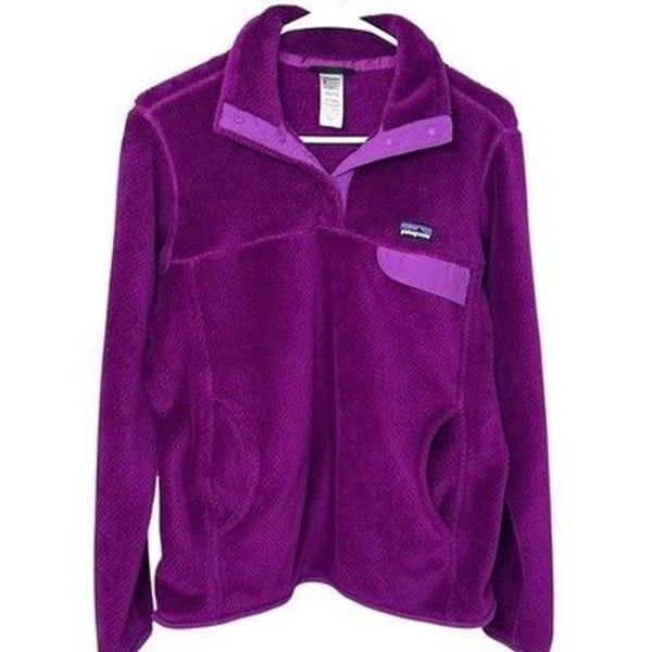 Patagonia Re-Tool Snap-T Magenta Purple Fleece Pullover Jacket Women's Small