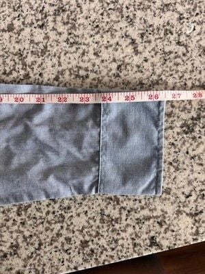 Reed Edward Mens Button Down Denim Blue Casual Business Attire Large 100% Cotton 10