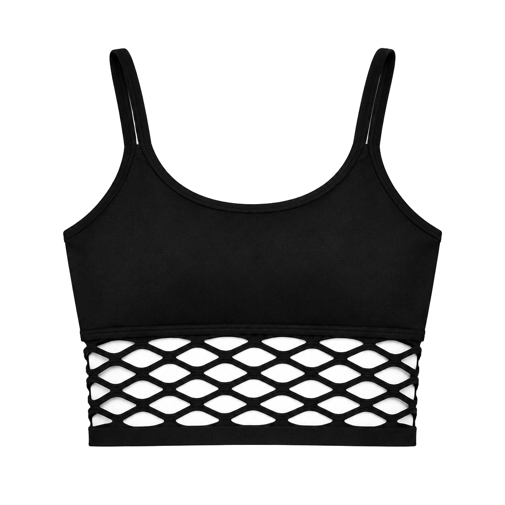 Victoria's Secret PINK Cool & Comfy Fiehnet Bra Size M Black Mesh Bralette 1