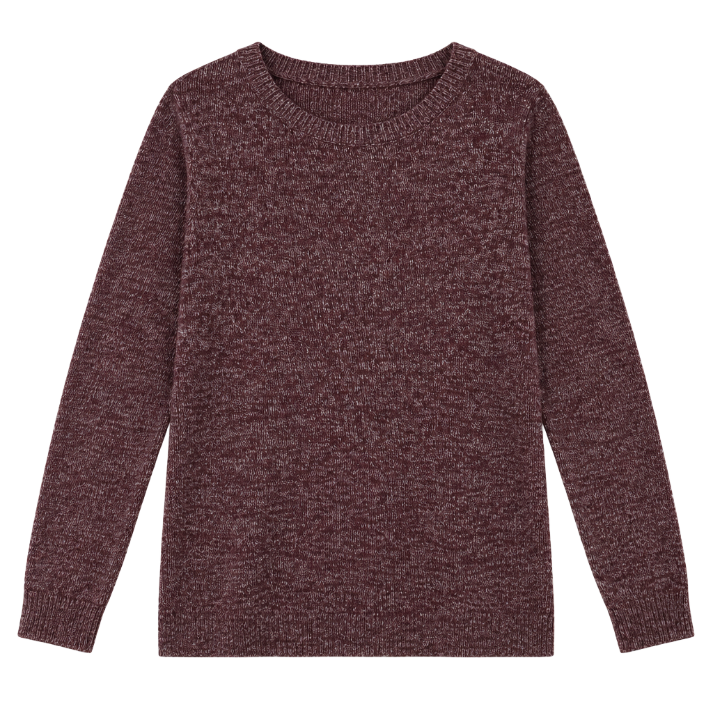 Ellen Tracy Sweater Size XL Burgundy Crew Neck Long Sleeve 1