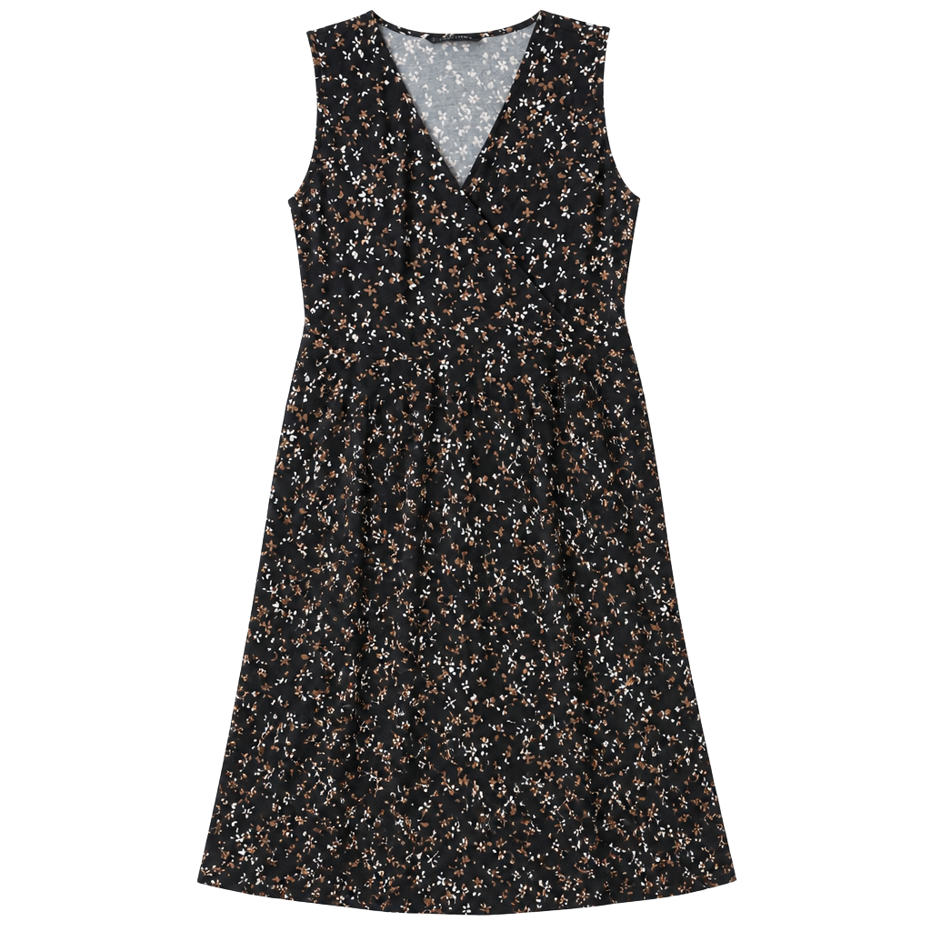 41 Hawthorn Black Floral V-Neck Sleeveless Romper 1
