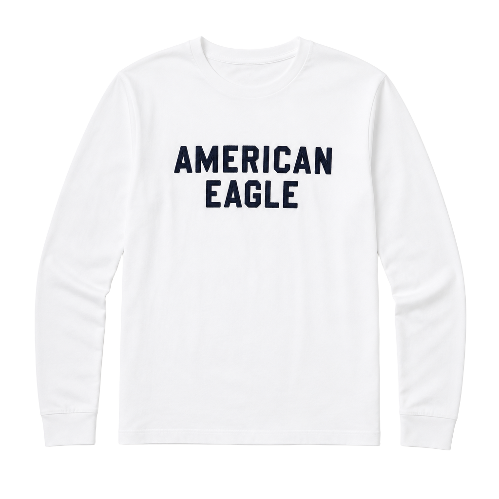 American Eagle Men's Super Soft Long-Sleeve Standard Fit Graphic T-Shirt 1