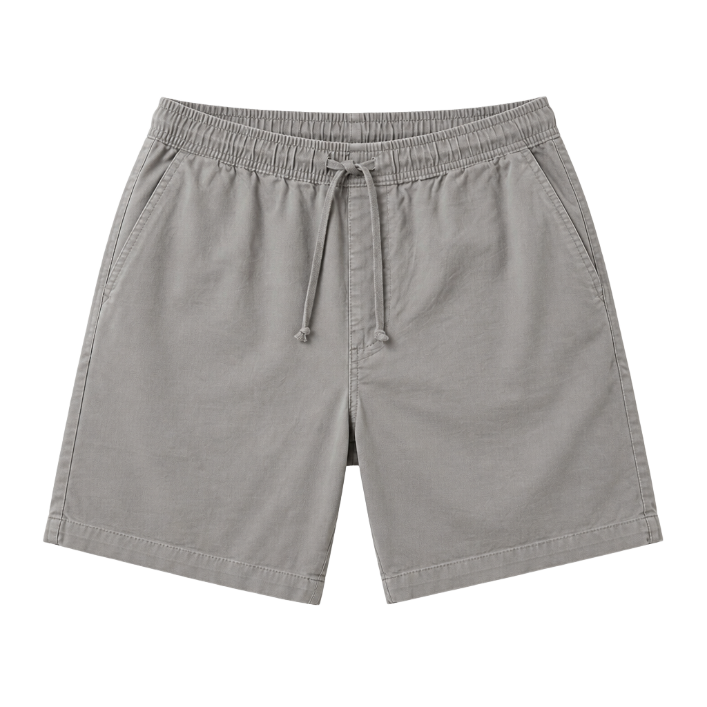 Banana Republic Men's Gray Cotton Drawstring Pull-On Shorts 1
