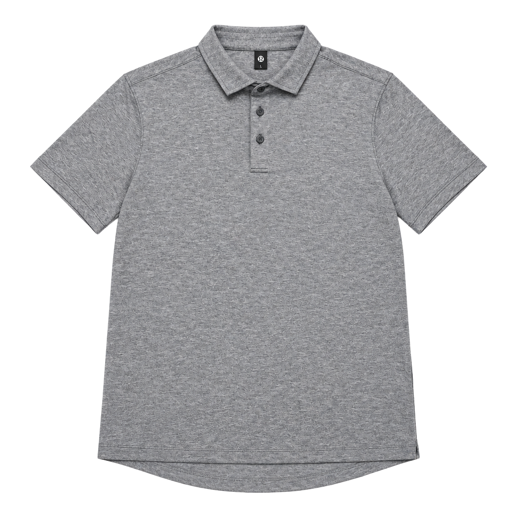 Lululemon Evolution Polo Size M Gray Short Sleeve Performance Golf Shirt 1