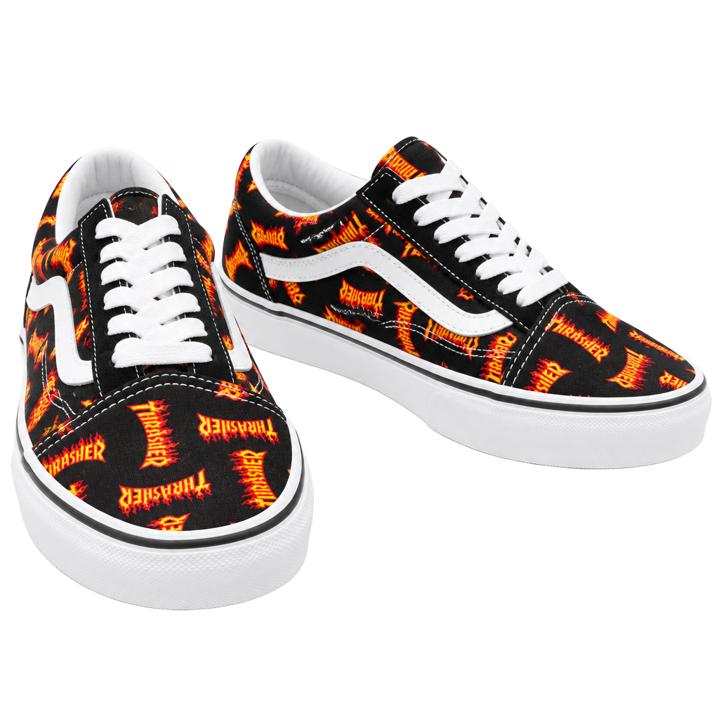Vans Skate Old Skool Thrasher Size 9 Black Multi 1