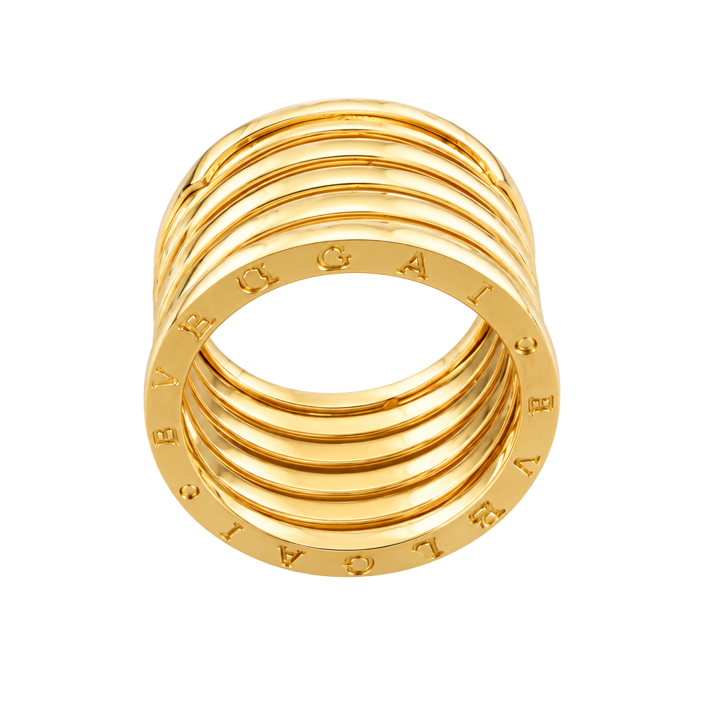 18k Yellow Gold Five Band Ring Brand New.Firm Price. 1