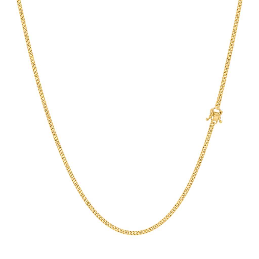18K Yellow Gold Japan Style Necklace 750 Hallmarked 1