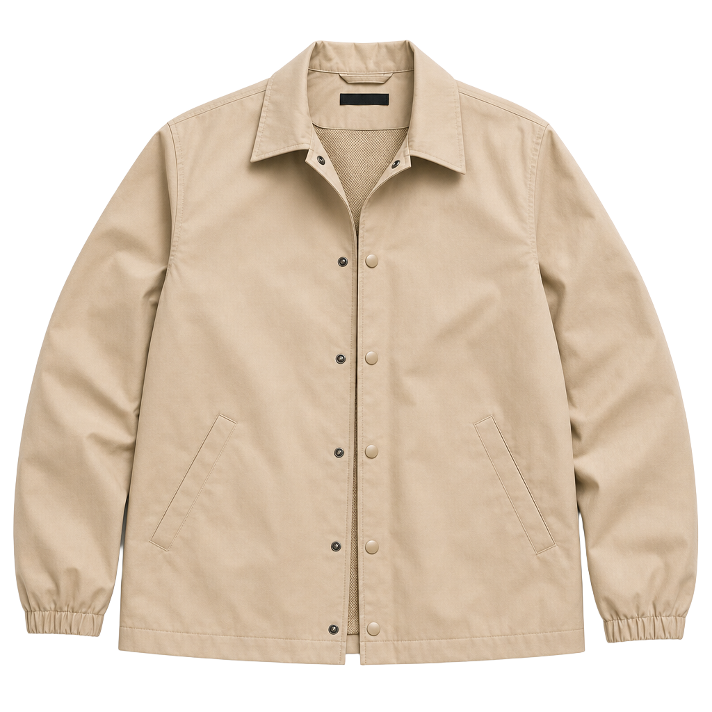 Uniqlo Beige Coach Jacket Men's Lightweight 1