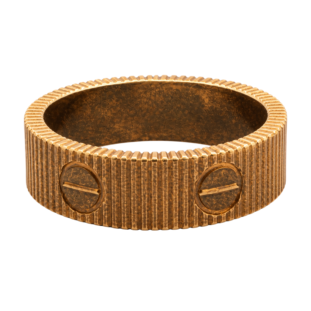 18K Rose Gold Men’s Ring S 11. Brand New 1