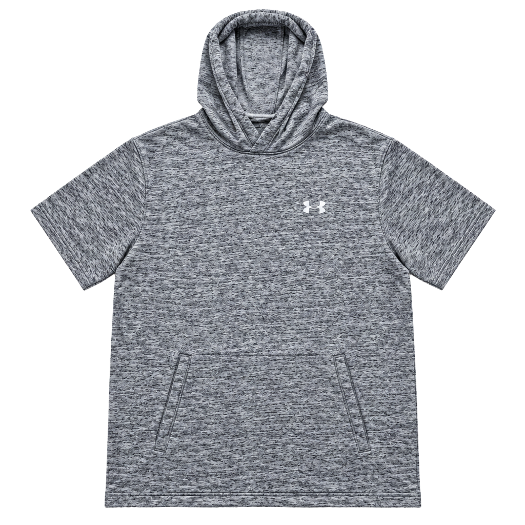 Under Armour Men’s 2XL Gray Knit Cotton/Poly Pullover Hoodie Logo Pockets 1