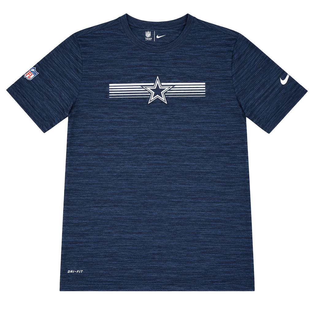 Nike Dallas Cowboys NFL Dri-Fit T-Shirt Size L Blue Athletic Tee 1