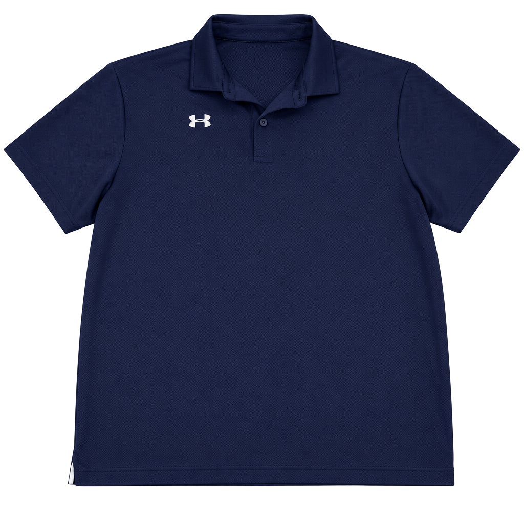 Under Armour HeatGear Polo Size XL Navy Blue Athletic Shirt 1