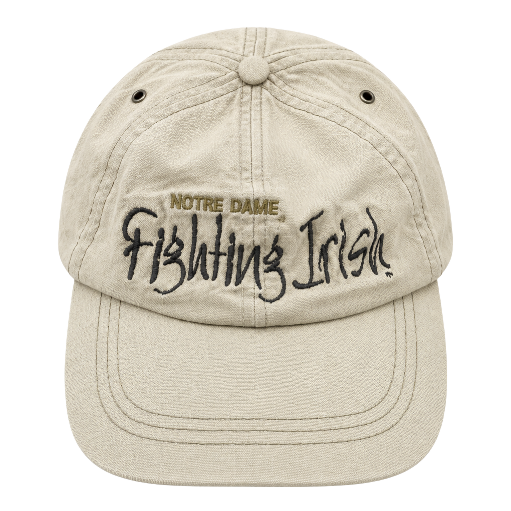 '47 Notre Dame Fighting Irish Baseball Hat Tan Cotton Adjustable 1