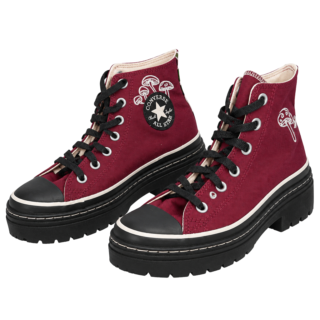 Converse Chuck Taylor All Star Hike Platform Bordeaux Mushroom 1