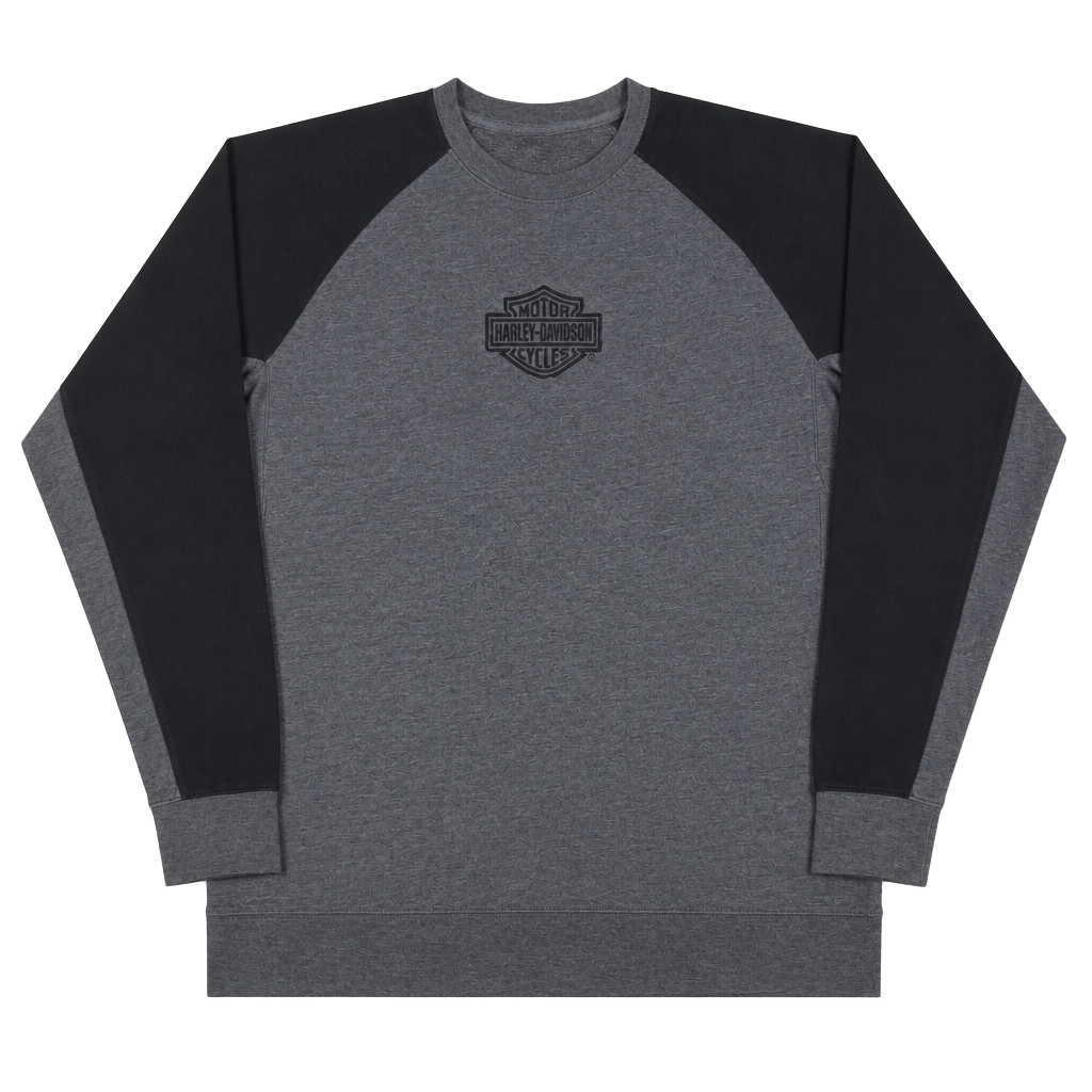 Harley-Davidson Garden State Morris Plains NJ Colorblock Sweatshirt Grey Black Men's XL 1