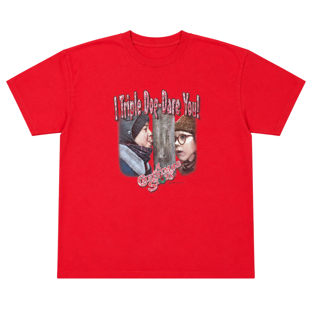 A Christmas Story I Triple Dog Dare You Movie Graphic T-Shirt 1