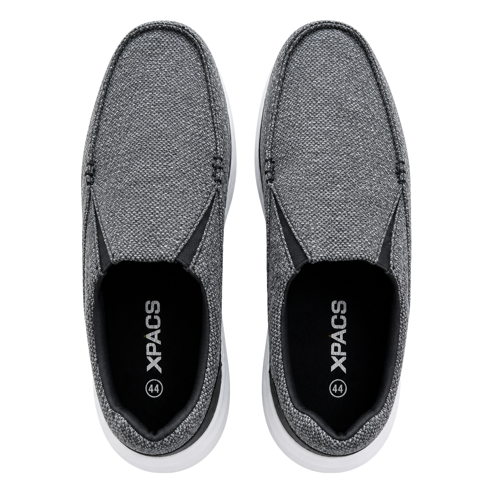 Xpacs Size 11 Gray Knit Slip-On Walking Shoes 1
