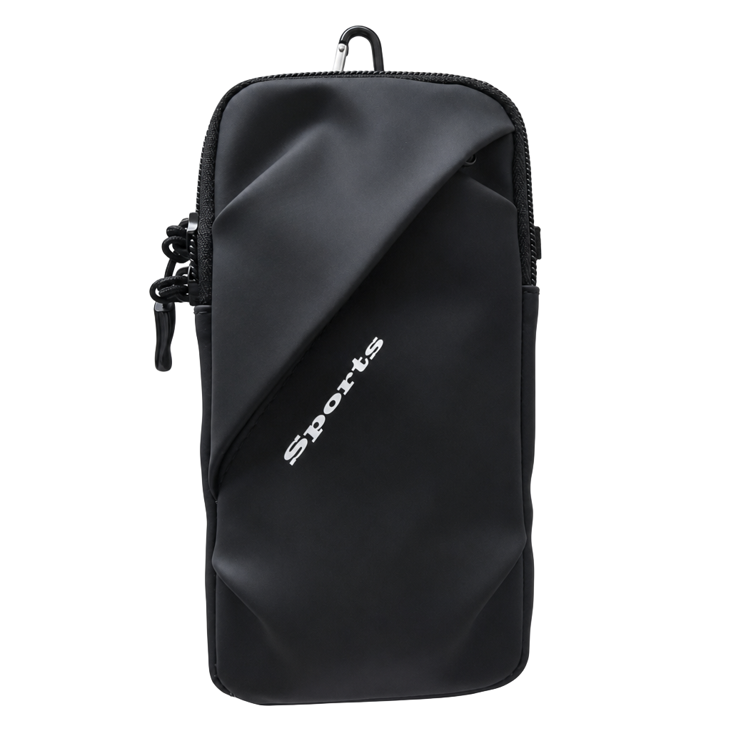 L&M Sports Waterproof Running Armband Phone Pouch with Crossbody Strap 1