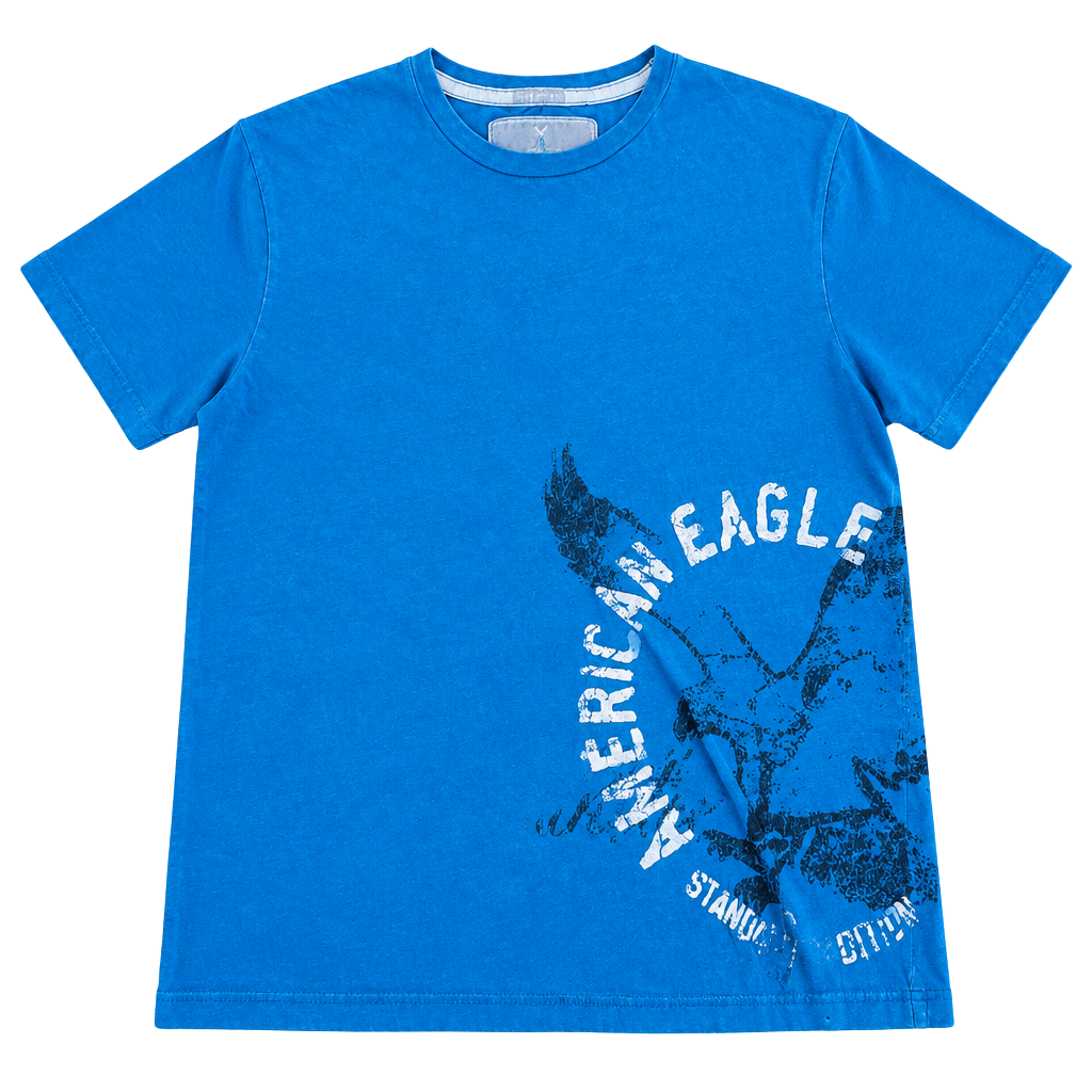 American Eagle Outfitters T-Shirt Size XXL Blue Classic Fit Graphic 1