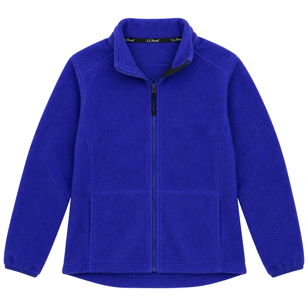L.L. Bean Full Zip Fleece Jacket Purple 1