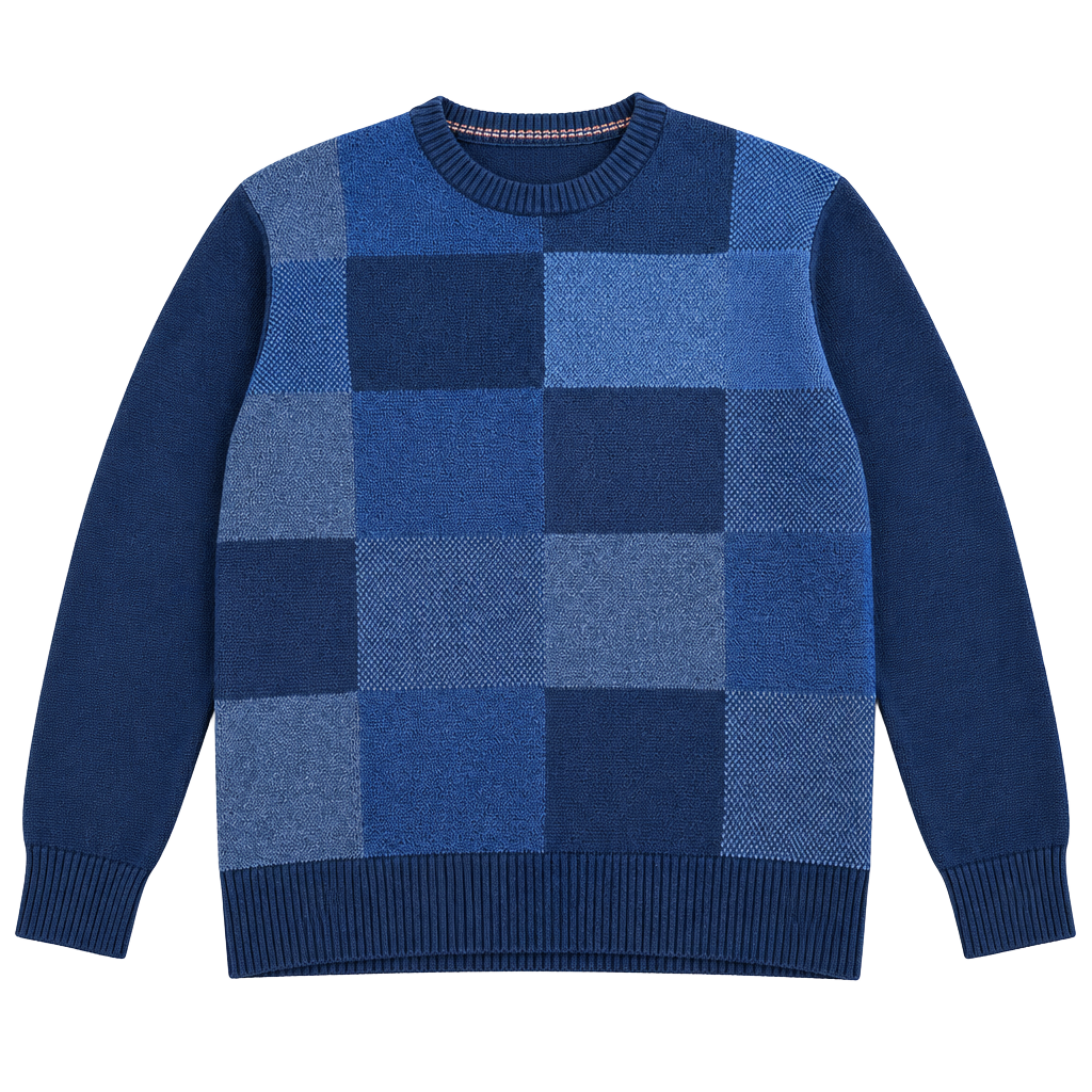 Dockers Colorblock Cotton Crewneck Sweater Size XL Blue 1