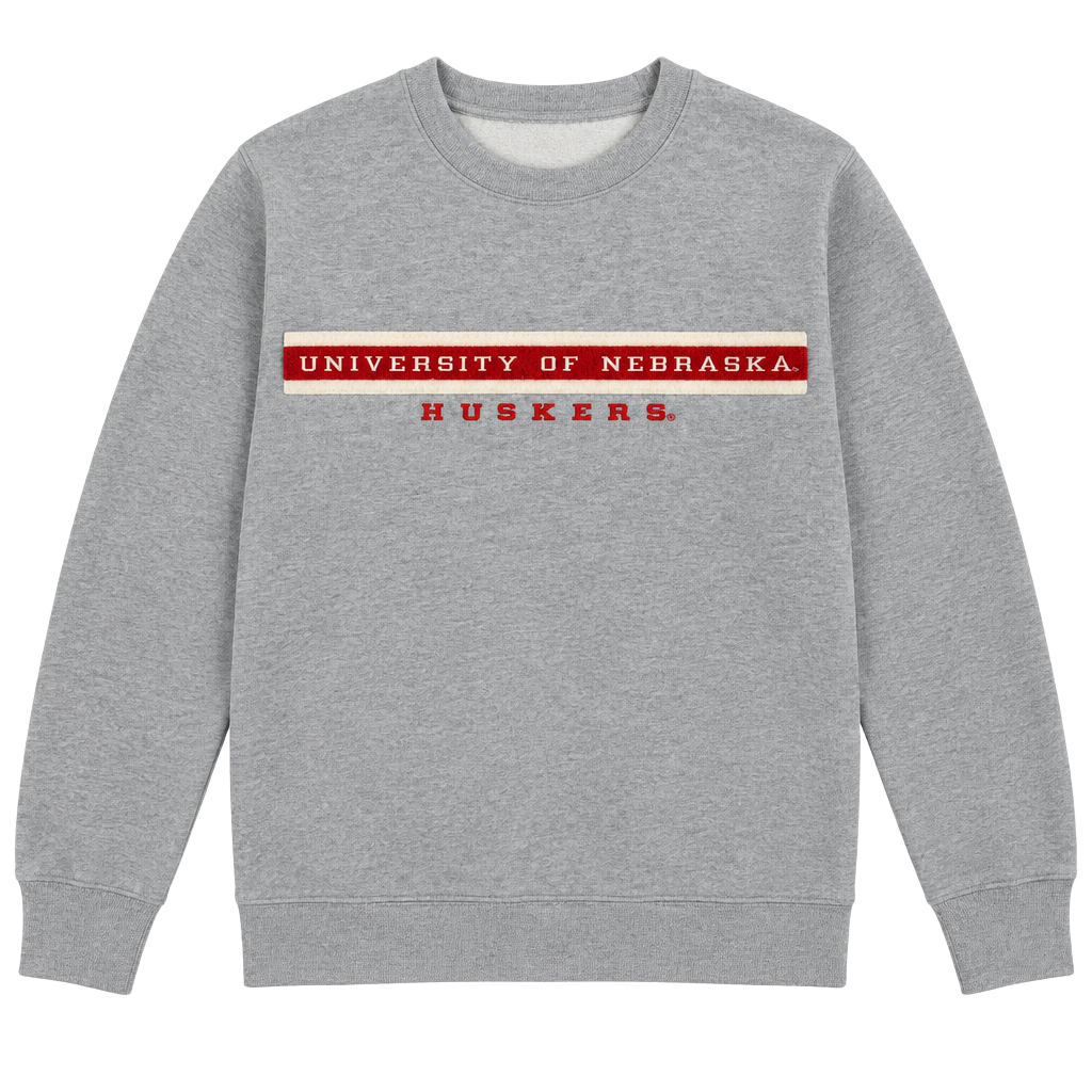 JanSport 1990s University of Nebraska Huskers Sweatshirt Size L Grey 1