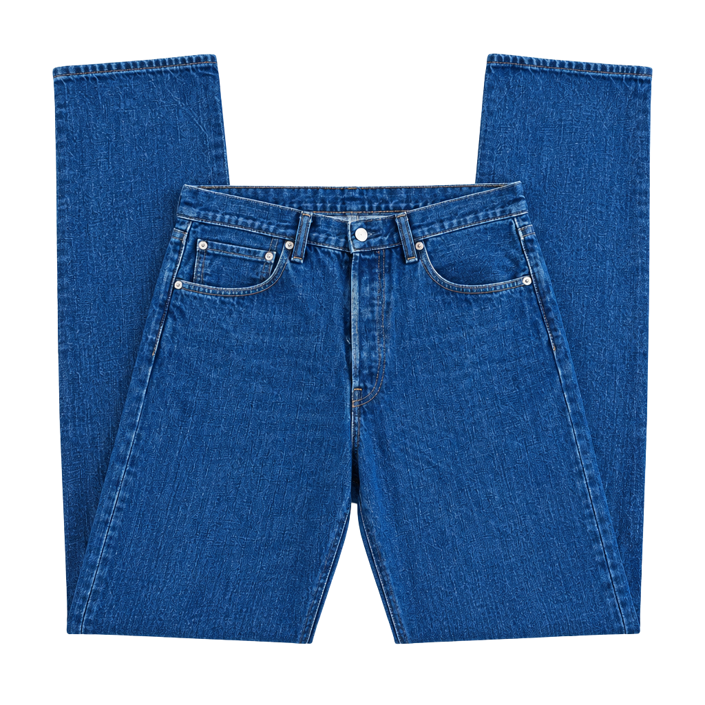 Levi's 501 Straight Leg Button Fly Jeans 34x30 Dark Wash Denim 1
