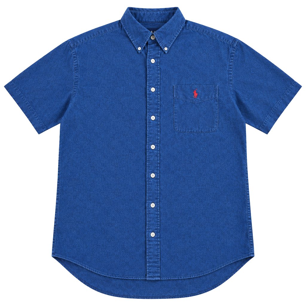 Ralph Lauren Blake Shirt XL Blue 100% Cotton Button Down 1