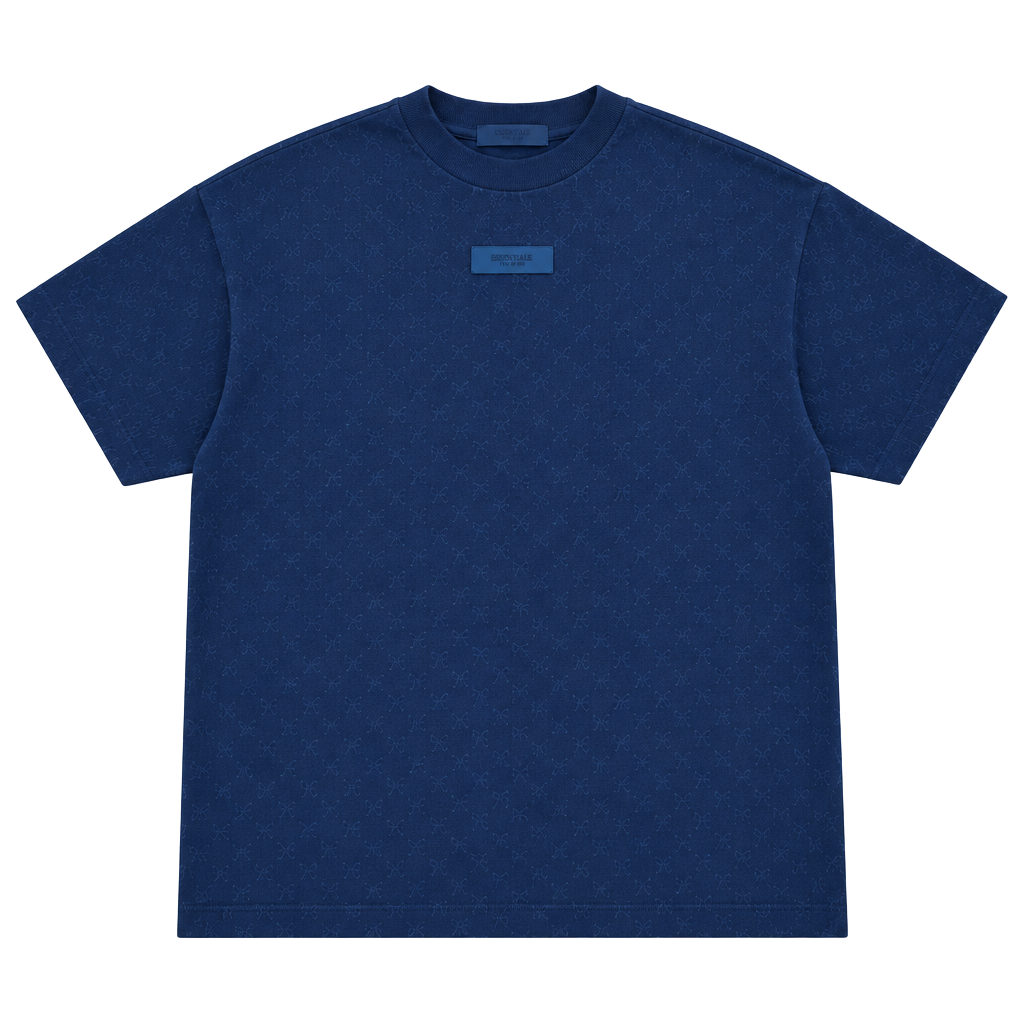 Fear of God Essentials T-Shirt Black Rubber Logo 1
