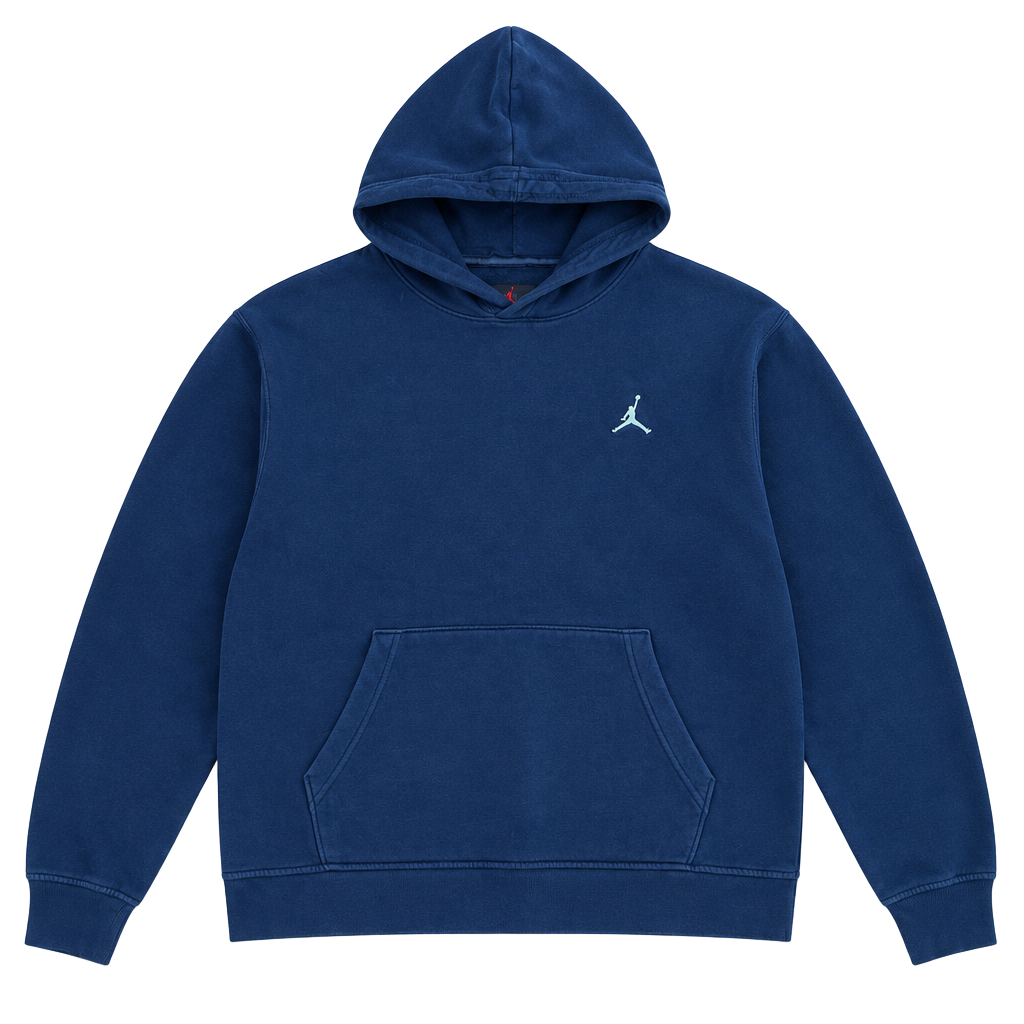 Jordan Hoodie Size L Black Embroidered Jumpman Pullover Sweatshirt 1
