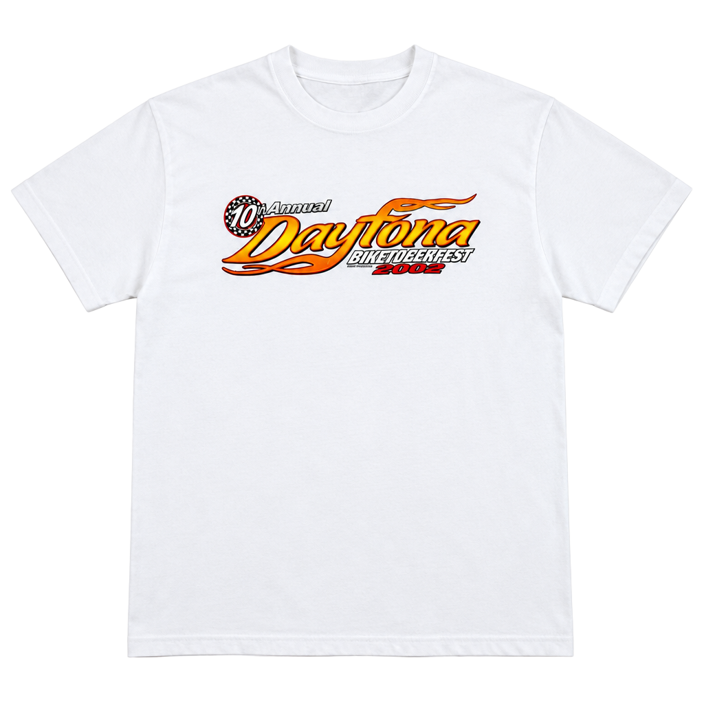 Ryder Sports Daytona Biketoberfest 2002 T-Shirt White Vintage 1