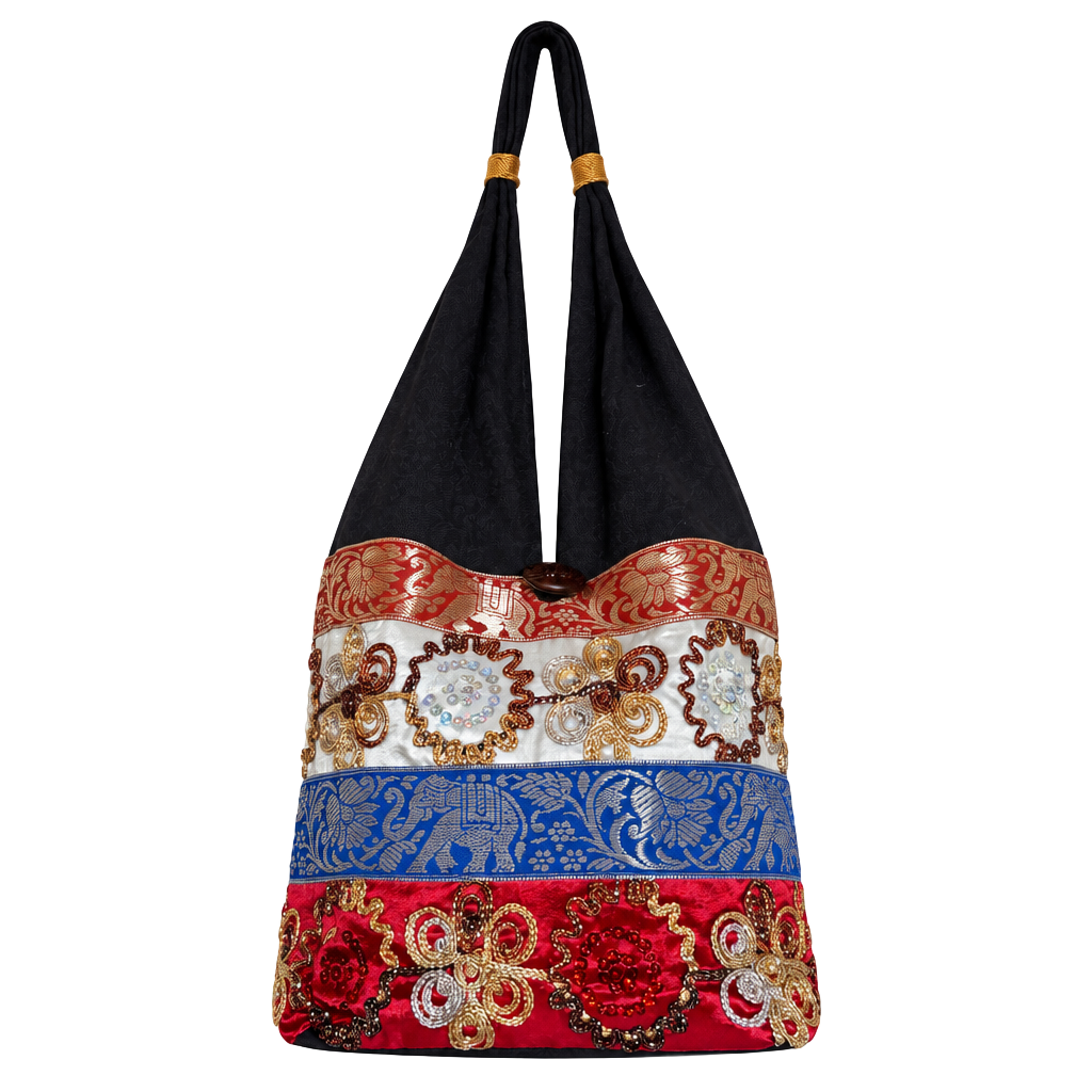 Shoulder Bag Embroidered - , A 1
