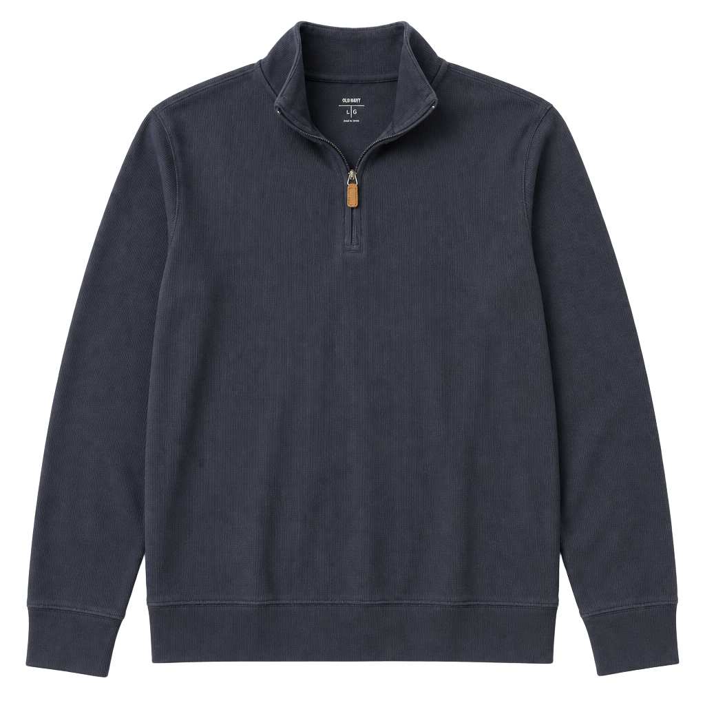 Men's Sweatshirt Fleece Sweatshirt Pullover Quarter Zip Sweatshirt 1