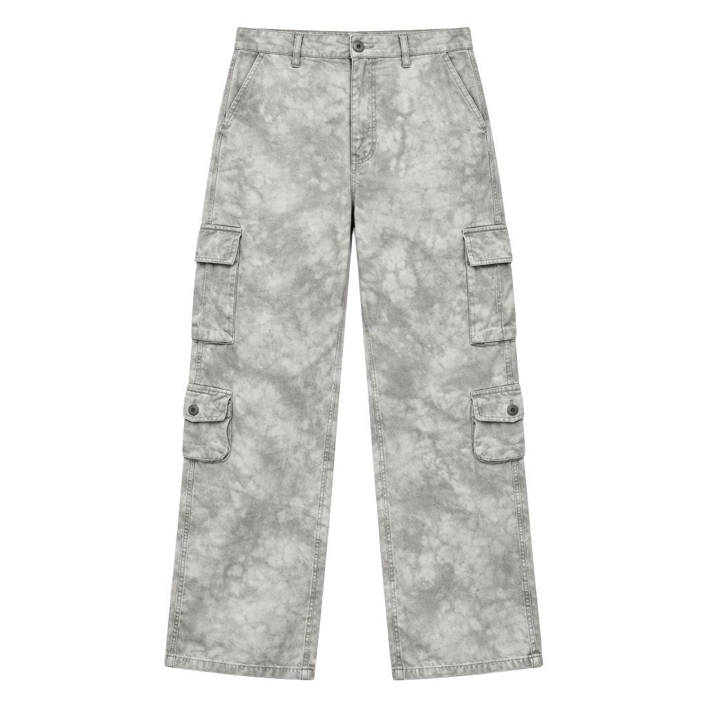 NWT PrettyLittleThing Tie-Dye Cargo Pants 1