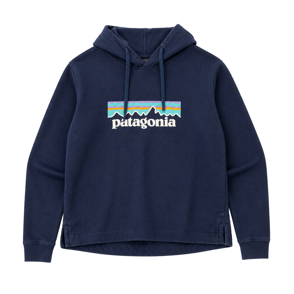 Patagonia Uprisal Hoodie Navy Blue with Patagonia Logo on the Front, Size XS 1