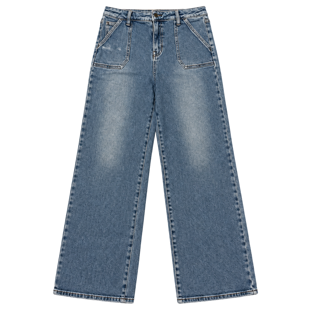 Just USA Jeans Size 16 Blue Wide Leg Denim Pants 1