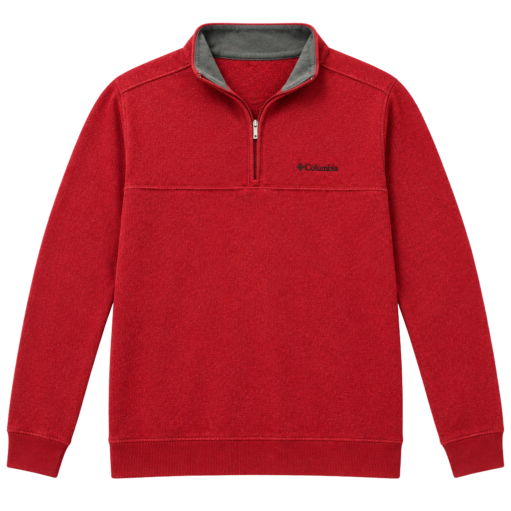 Columbia Sportswear 1/4 Zip Pullover Sweatshirt Size M Red 1