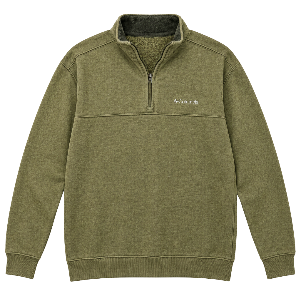 Columbia Sportswear Company 1/4 Zip Pullover Sweatshirt Size M Green 1