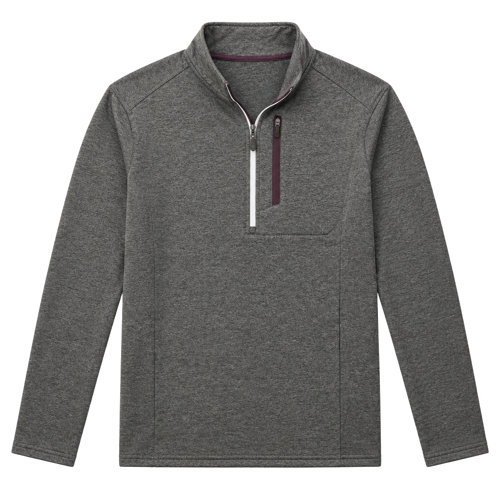 Motion 1/4 Zip Pullover Size M Gray Long Sleeve Activewear 1
