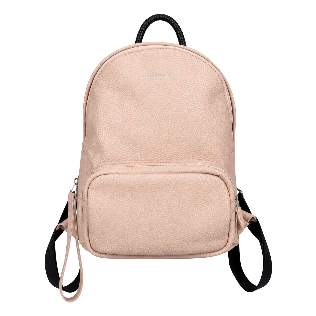 Axel Concept Faux Leather Mini Backpack in Blush Pink 1