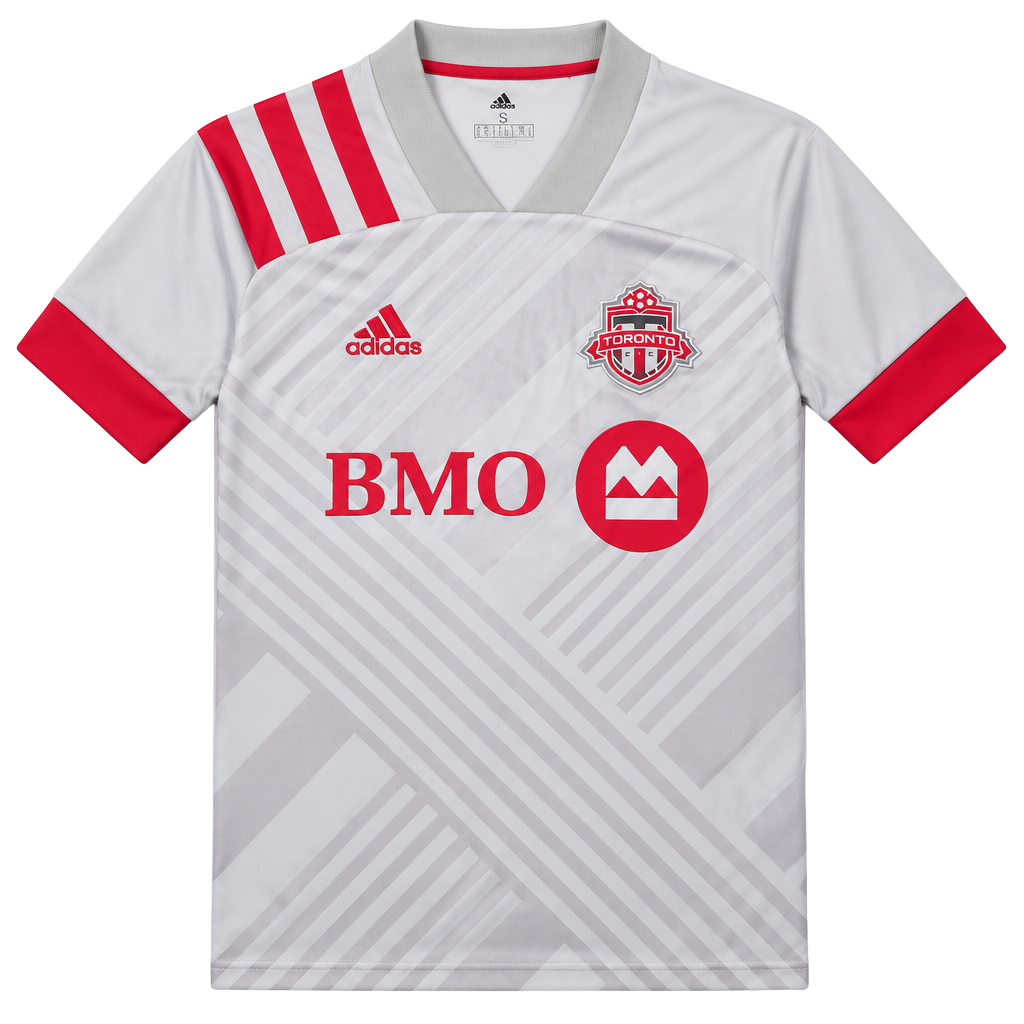 Adidas Toronto FC Soccer Jersey Size S Clear Grey Scarlet 1